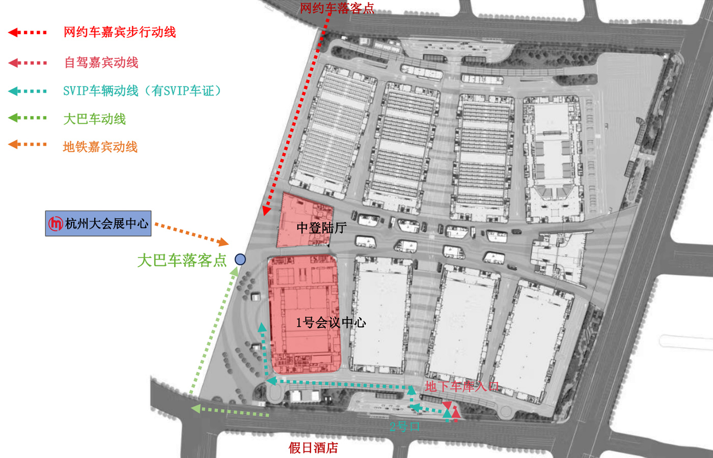 進(jìn)館動線——車輛動線